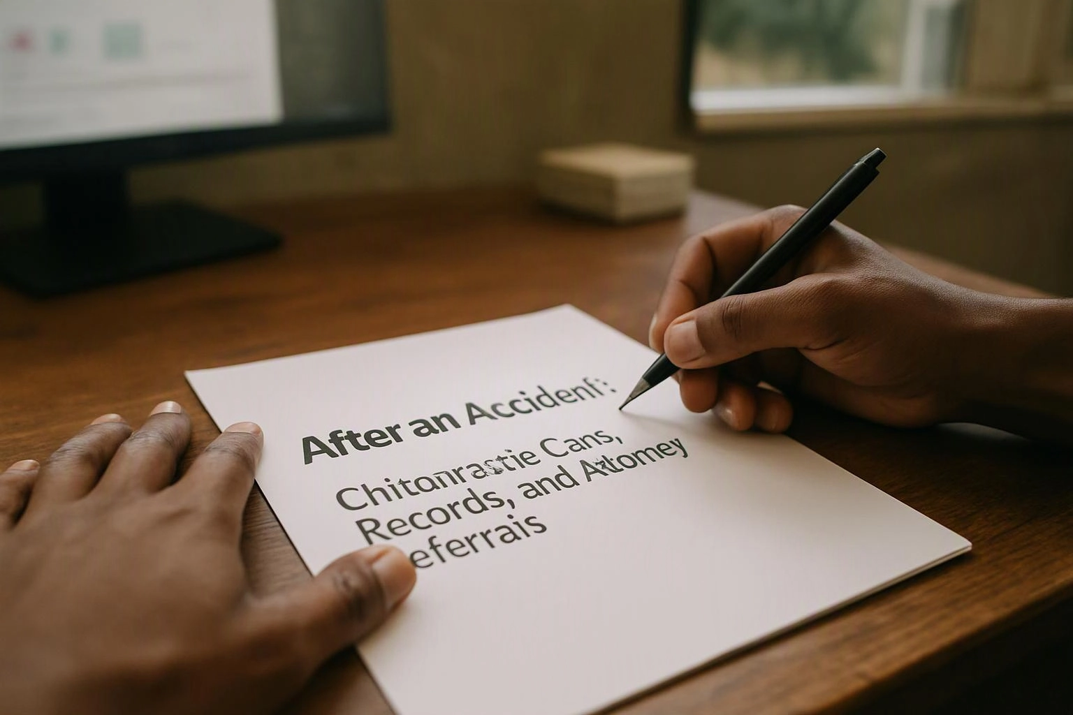 After an Accident: Chiropractic Care, Records, and Attorney Referrals
