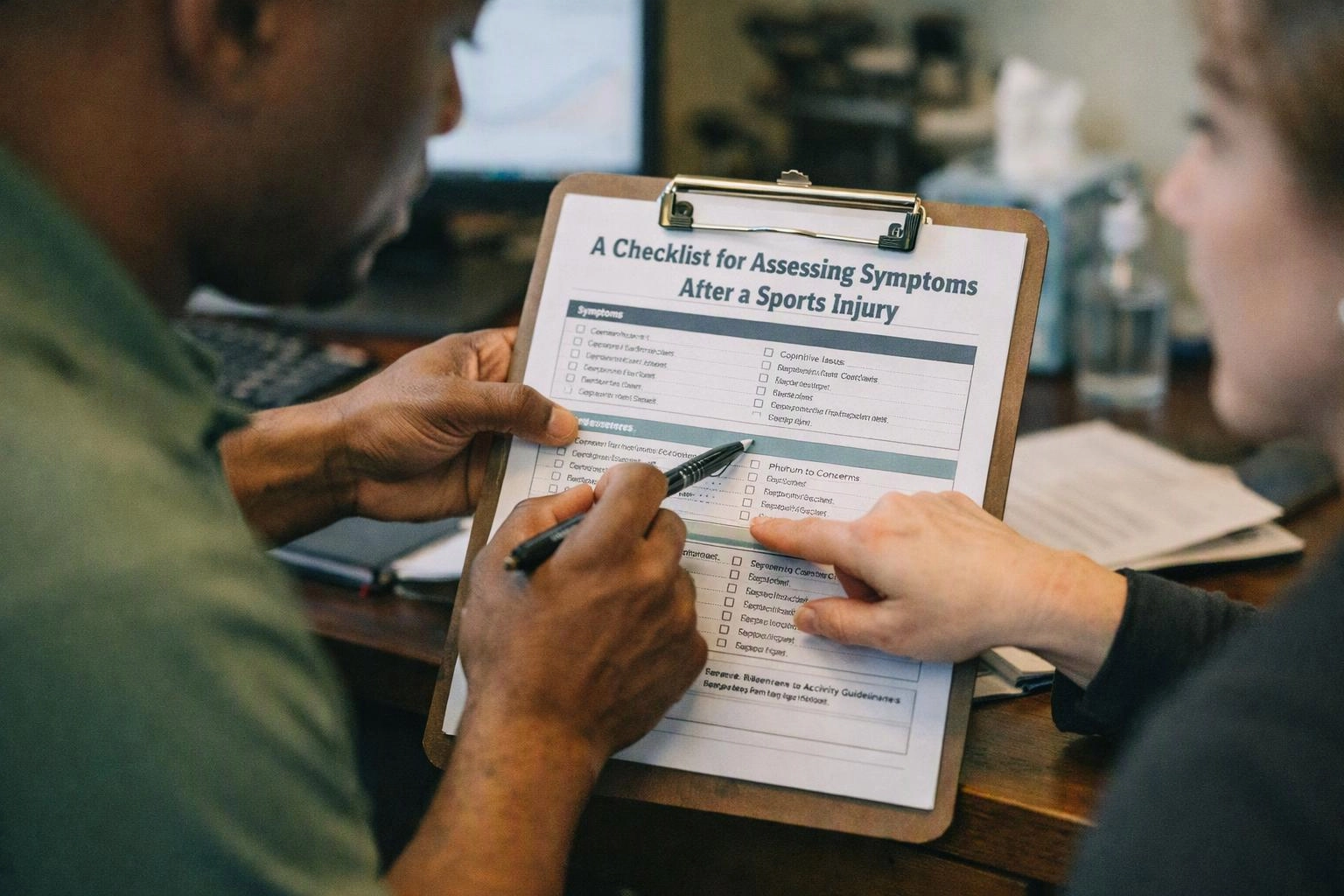 A Checklist for Assessing Symptoms After a Sports Injury